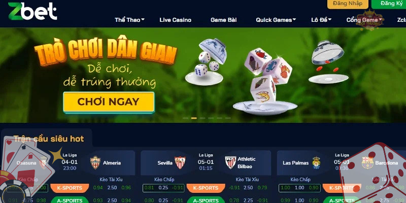 Cùng khám phá kho game khủng trên Zbet