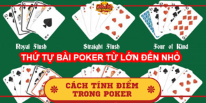 Cách tính điểm trong Poker chuẩn xác, đúng luật chơi