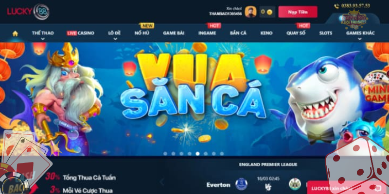 Game bắn cá độ họa tuyệt đẹp trên Lucky88