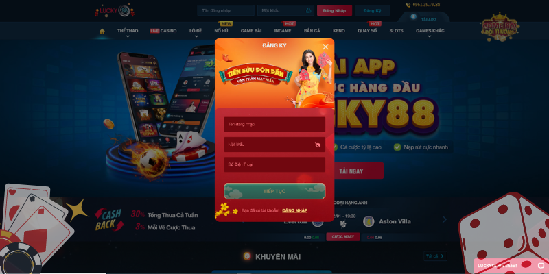 Đăng nhập Lucky88 khám phá tận hưởng kho game cực khủng