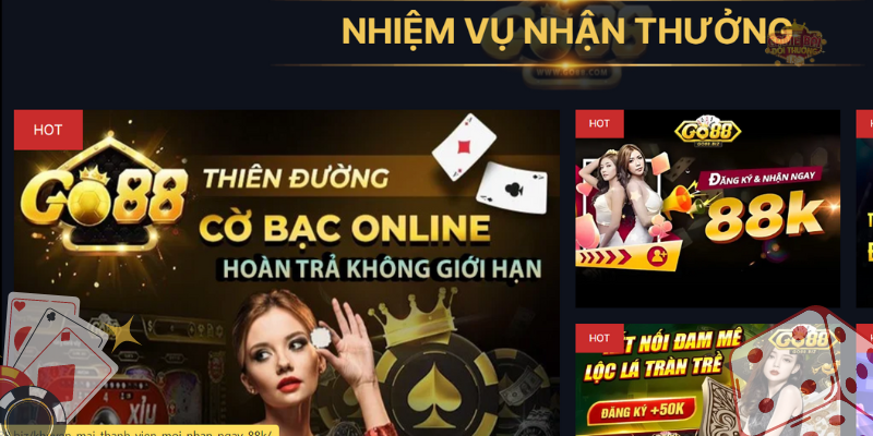 Tận hưởng kho game cá cược Go88 đẳng cấp