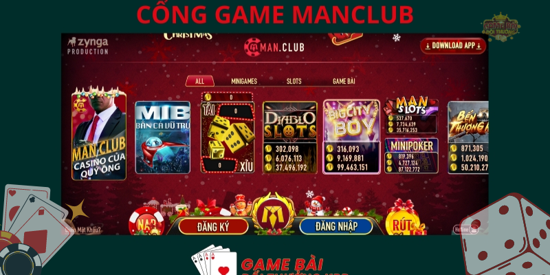 Tận hưởng kho game đa dạng, cơ hội nhận tiền cực đã cùng ManClub