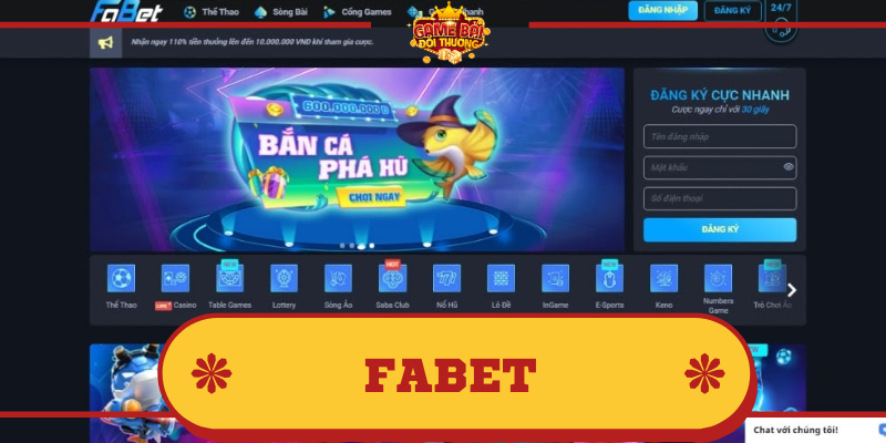 Fabet - Thiên đường cá cược online hàng đầu Việt Nam